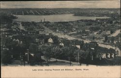 Lake Union, showing Fremont and Brooklyn, Seattle Postcard