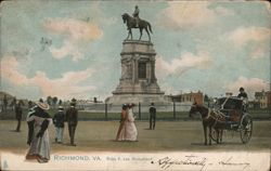 Robert E. Lee Monument, Richmond, VA Postcard