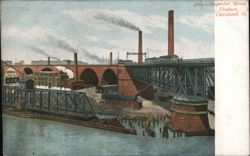 Superior Street Viaduct, Cleveland, OH Postcard