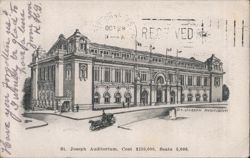 St. Joseph Auditorium Postcard