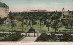 View towards Breakers, Palm Beach, FL Postcard