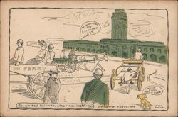 Re-United Railway, Ferry to Golden Gate and Fillmore St, San Francisco Postcard