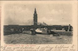 Ferry Building from the Bay - San Francisco Postcard