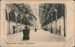 Interior of Ferry Building Postcard