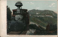 Mountain Train Leaving Tavern of Mt. Tamalpais, California Postcard