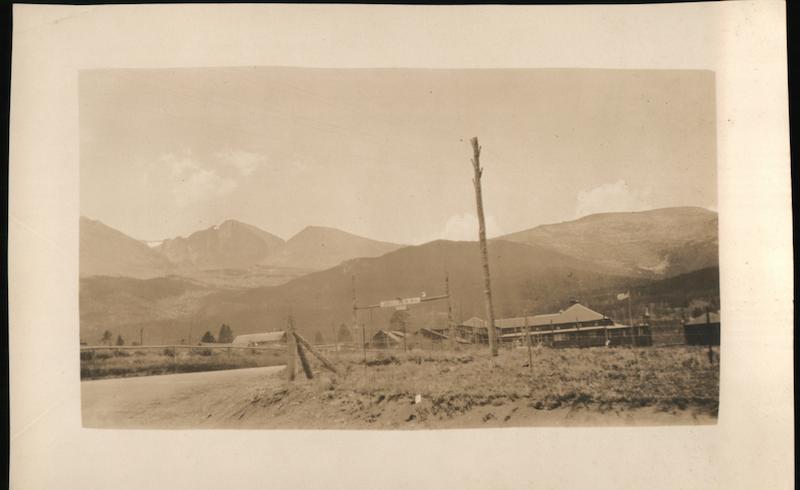 View Toward Long's Peak from Longs Peak Lodge Estes Park Colorado