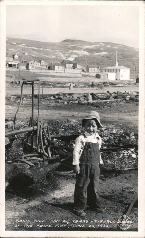 Bodie Bill Age 2 1/2 Years Firebug of Bodie Fire 1932 California