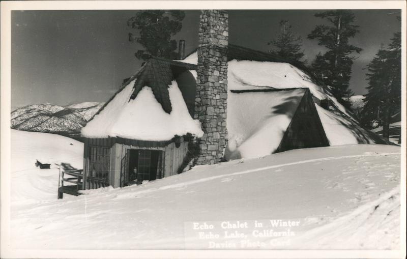Echo Chalet in Winter Echo Lake California