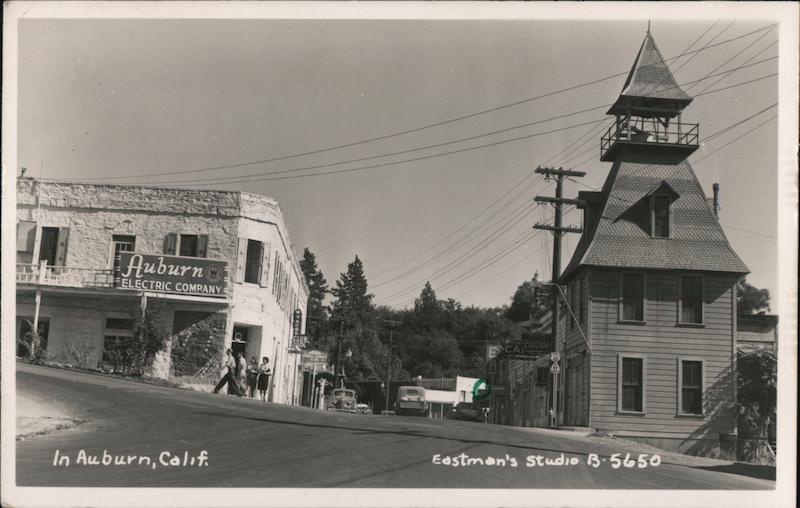 Business District and Electric Company Auburn California