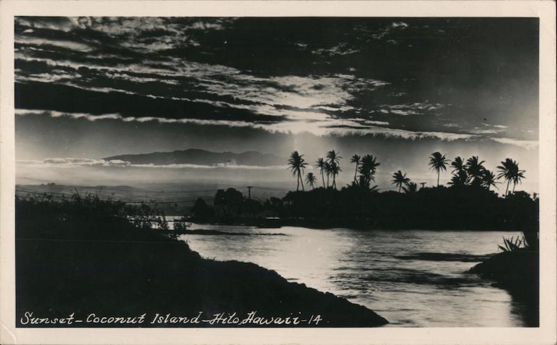 Sunset Coconut Island Hilo Hawaii
