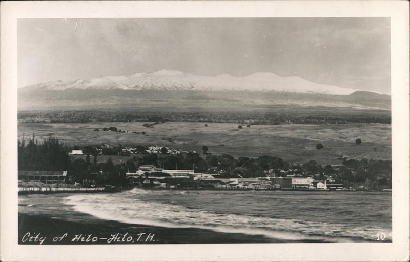 Panorama of the City Hilo Hawaii