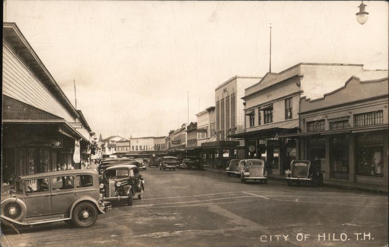 Street Scene of Hilo Hawaii