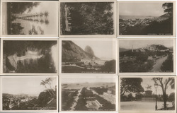 Set of 9: Real Photo Views of Rio de Janeiro Postcard
