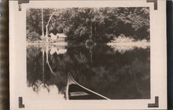 View of Lake from Canoe Postcard