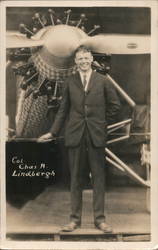 Charles A. Lindbergh Postcard