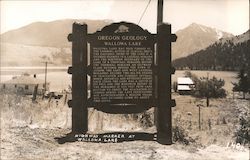 Highway Mark at Wallowa Lake Joseph, OR Postcard Postcard Postcard