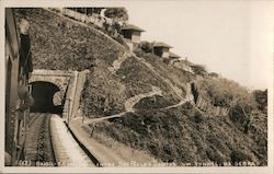 Train Traveling Beautiful Hillside Approaching Sao Paulo Brazil Postcard Postcard Postcard