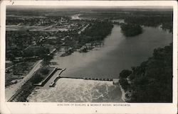 Junction of Darling & Murray Rivers in Wentworth Postcard