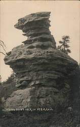 Indian Scout Rock Postcard