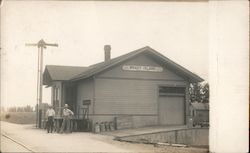 Brady Island Train Depot Postcard