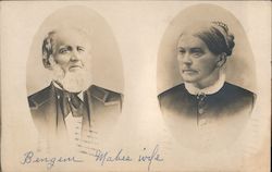 William Cady Silsby and Mary Day Silsby Postcard