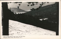 View of Red House Lake from the Ski Slope Allegany State Park Postcard