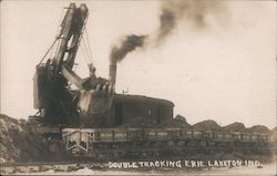 Double Tracking Erie Laketon, IN Postcard Postcard Postcard
