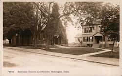 Episcopal Church and Rectory Stonington, CT Postcard Postcard Postcard