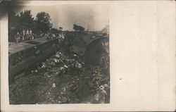 Train Wreck of July 25, 1912 Postcard