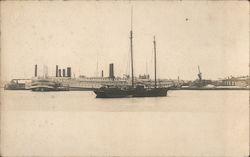 Steamer City of Worcester in Stonington Postcard