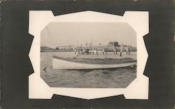 Naphtha Launch boat Postcard