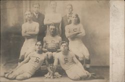 Basketball Team 1907-1908 Stonington, CT Postcard Postcard Postcard