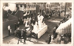 Parade for the Centennial Battle of Stonington - August, 1914 Postcard