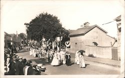 Colonials, Stonington Battle Centennial Parade Postcard
