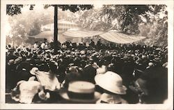 Governor Baldwin Delivering His Historical Address at Wadawanuck Square Postcard