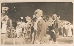 Colonial Period Dress, Stonington Battle Centennial Postcard