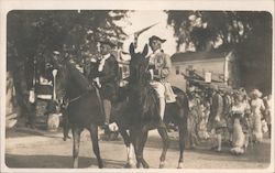 Colonial Riders, Stonington Battle Centennial Parade Postcard