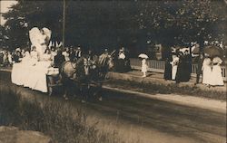 Victory of 1814 Float, Miss Ethel Simmons, Battle Centennial Parade Postcard