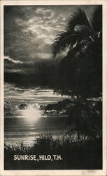 Sunrise Over the Ocean Postcard