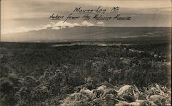 Mauna Loa Mountain Taken from Volcano House c1927 Postcard