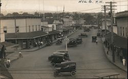 Street Scene, cars Postcard