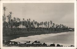 Black Sand Beach Postcard