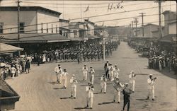 Military Parade in Downtown Hilo Postcard