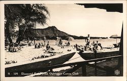 Diamond Head from Outrigger Canoe Club, Waikiki Postcard