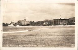 Moana and Royal Hawaiian Hotels Honolulu, HI Postcard Postcard Postcard