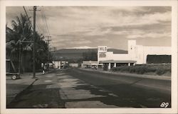 A Street Scene in Hilo Postcard
