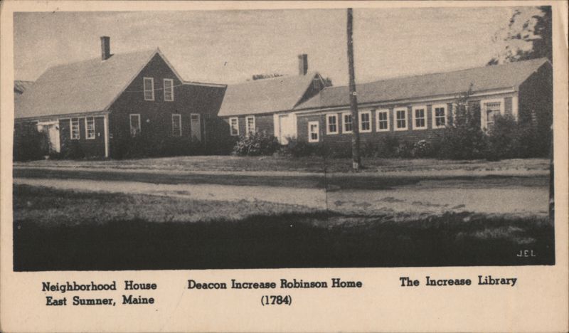Deacon Increase Robinson Home and Library (1784), East Sumner, ME Maine
