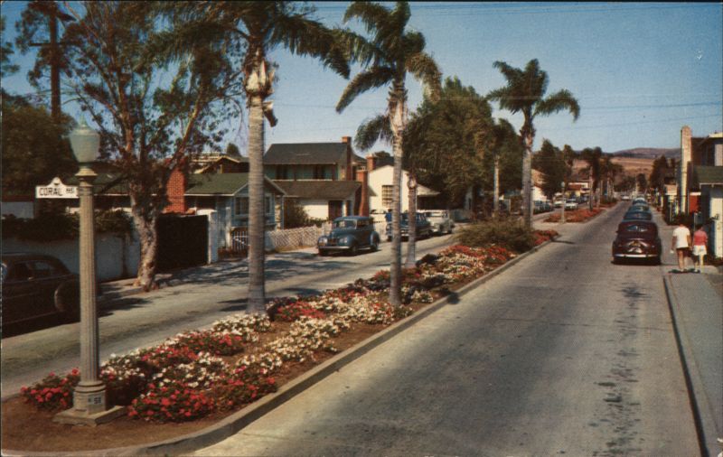 Balboa Island, California - Park Avenue toward Marine Avenue