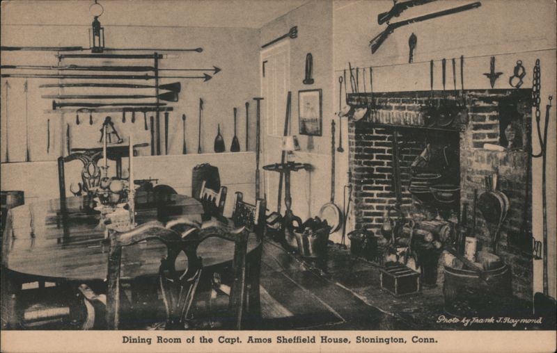 Dining Room of the Capt. Amos Sheffield House, Stonington Connecticut