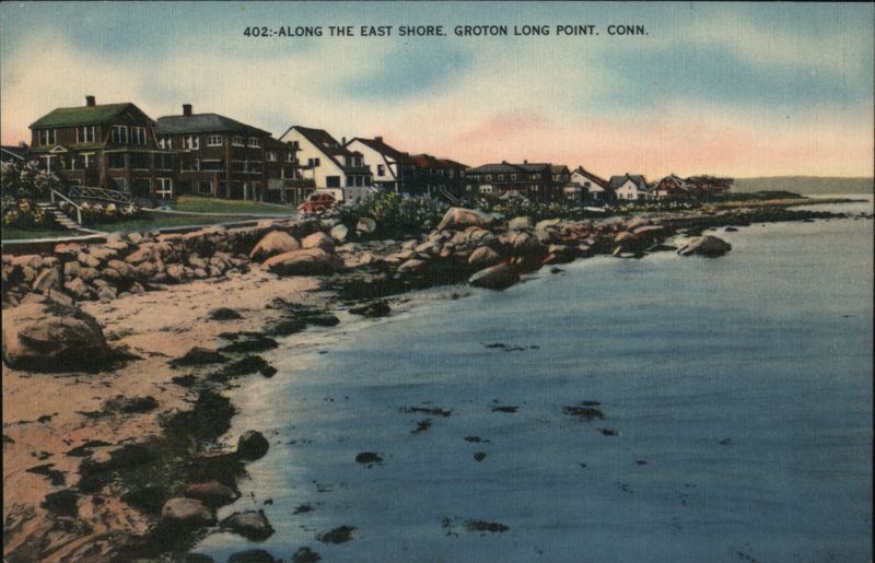 Along the East Shore, Groton Long Point, Conn. Connecticut